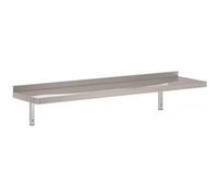 Etagère Inox Murale avec Console - Profondeur 400 - Combisteel - 600x400 inox G