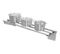 Étagère inox murale tubulaire (L)1200 x (P)300 x (H)225 mm