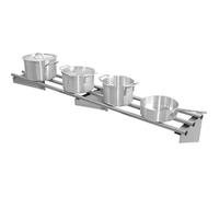 Étagère inox murale tubulaire (L)1500 x (P)300 x (H)225 mm