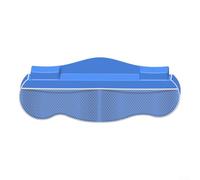 Étagère intelligente en silicone pour baignoire avec protection anti-éclaboussures et ventouse pour des solutions efficaces de contrôle de l'eau (bleu)