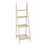 Étagère - JUANIO - Étagère 4 niveaux (pyramide) - Sapin - Naturel - 42x43x134 cm