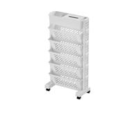 Étagère latérale de bureau amovible à plusieurs niveaux - Bibliothèque simple - Porte-revues - Porte-documents de bureau - Chariot de cuisine divers