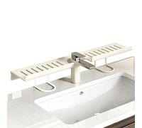 Étagère Lavabo Salle de Bain | Grande capacité gain d'espace cuisine,Support Rangement sur Robinet - pour Savon Brosse Ustensile Articles de Toilette Gel Douche Déco Maison Comptoir Douche Appartement