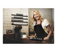 Etagère lettres LETTER SHELF, bois noir