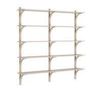 Étagère Swedese Levi 180, Grand , Aluminium/chêne Pigmenté Blanc