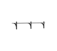 Swedese Étagère Levi à 1 plateau Frêne noirci-aluminium. 180 cm