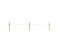 Swedese Étagère Levi à 1 plateau Chêne verni naturel-aluminium. 180 cm