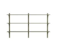 Swedese Étagère Levi à 3 plateau Vert mousse-aluminium. 180 cm