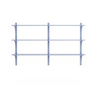 Swedese Étagère Levi à 3 plateau ILKE Blue-laiton. 180 cm