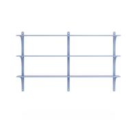 Étagère Levi 180 Suédoise, Moyenne, Aluminium/ Bleu/ Frêne
