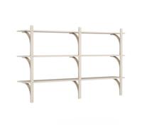 Étagère Levi 180 Suédoise, Moyenne, Aluminium/cendre Pigmentée Blanche