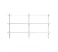 Étagère Levi 180 Suédoise, Moyenne, Aluminium/frêne Blanc