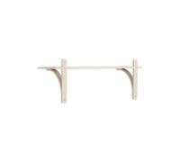 Swedese Étagère Levi à 1 plateau Blanc pigmenté frêne-laiton. 90 cm