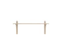 Swedese Étagère Levi à 1 plateau Blanc pigmenté chêne-aluminium. 90 cm