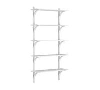 Étagère Levi 90 Suédoise, Grand, Aluminium/frêne Blanc