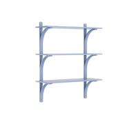Swedese Étagère Levi à 3 plateau ILKE Blue-laiton. 90 cm