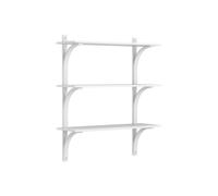 Étagère Levi 90 Suédoise, Moyenne, Aluminium/ Frêne Blanc