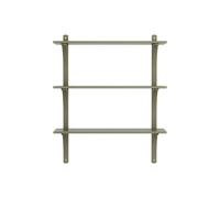 Swedese Étagère Levi à 3 plateau Vert mousse-aluminium. 90 cm