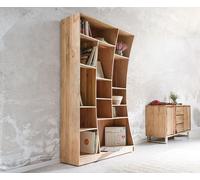 Étagère Live-Edge 121 cm acacia nature gauche étagère sur pied