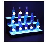 Etagère Lumineuse pour Bouteilles de Liqueur, Étagères de Bar éclairées en Acrylique avec télécommande for Bar, Restaurant, Maison et Commerce(100 * 33 * 31cm)