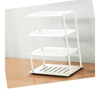 Étagère Ma en aluminium à deux niveaux pour projecteur, routeur et console o/vidéo - Design ouvert pour décodeur de câbles, console de jeu, amplificateur, configuration home cinéma