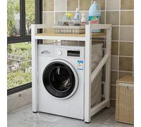 Étagère Machine à laver, Kit d'empilage pour Lave-Linge et Sèche-Linge à Chargement, 3 Hauteurs Réglables pour Balcons, Buanderies, 73 * 64 * 115 CM