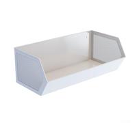 Étagère magnétique à suspendre pour cuisine ou bureau, étagère en métal robuste pour économiser de l'espace sur le réfrigérateur ou d'autres surfaces métalliques, 28 x 14 x 10 cm (blanc)