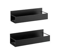 Étagère magnétique for réfrigérateur, rangement for épices, étagère latérale en fer noir, rangement gain de place for la cuisine.(S and L)