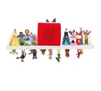 Étagère magnétique pour figurines Tonie, étagère murale, pour personnages Tonies, support de rangement pour jouets audio, figurines, station de charge compatible pour chambre d'enfant, chêne, blanc