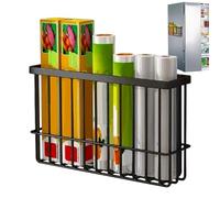 Étagère magnétique pour réfrigérateur, étagères magnétiques côté réfrigérateur, étagère de rangement magnétique forte avec panier pour organiser et portes d'armoires