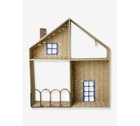 Étagère maison en corde de papier rose rice bleu TU