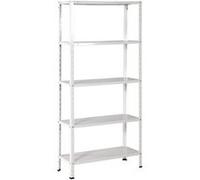 Etagère Métal Blanc Époxy Avasco Lilikit, 5 Tablettes L.73Xh.170Xp.30 G