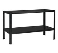 Etagère Métallique Emboîtable 2 tablettes 65 kg par niveau 43 x 100 x 35 cm Acier Epoxy Noir