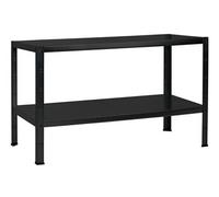 Etagère Métallique Emboîtable 2 tablettes 65 kg par niveau 43 x 100 x 40 cm Acier Epoxy Noir