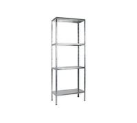 Etagère Métallique Emboîtable 4 tablettes 50 kg par niveau 180 x 75 x 35 cm Acier Galvanisé