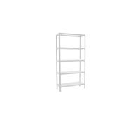 Étagère métallique - HOMECLICK - WOOD PLUS - 5 niveaux - 1800 x 1000 x 300 mm - Blanc
