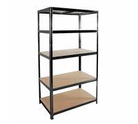 Étagère métallique Linder Exclusiv 180x90x40 cm 5 étagères Noir