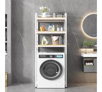 Étagère métallique Stadig Stroage à 3 niveaux au-dessus du Washig pour machine/toilettes, grande salle de bain, lave-linge, sèche-linge, étagère de salle de bain, étagère de chambre, blanc, taille