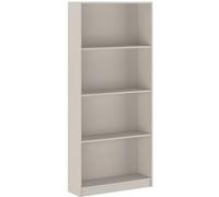 PEGANE Etagère, Meuble étagère avec 4 Cases Coloris Beige - Longueur 80 x Profondeur 24,50 x Hauteur 180 cm