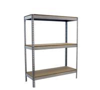 Étagère mobile charge moyenne 400kg - 1500x1500x450 - 3 niveaux Bois - SIMON RACK - 8435104961520