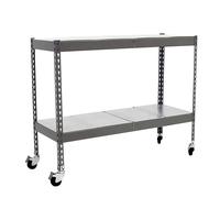 Étagère mobile charge moyenne 75kg - 975x1500x600 - 2 niveaux Gris - SIMON RACK - 8435104976524