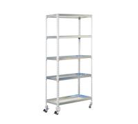 Étagère mobile de jardin - 1875x900x400 - 5 niveaux Blanc - SIMON RACK - 8435104987971