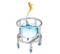 Étagère mobile en acier inoxydable avec roulettes - Solution de rangement polyvalente pour cuisine, jardin et restaurant