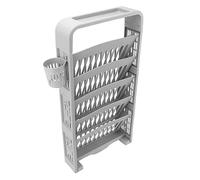 Étagère Mobile Porte-gobelet d'eau Support de Livre à côté du Bureau Rouleau Conception Gain de Place pour Le Bureau (Gray)