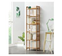 Étagère Modulable 3/5/6 Niveaux avec Barres Latérales | Unité de Rangement 50x25x98/157/177cm | Étagères Ouvertes for Salon, Bureau, Chambre(6 tier-50x25x177cm)