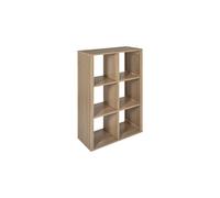 Étagère Modulable 6 Cases ""Klaus"" 99cm Marron