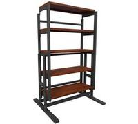 Etagère modulable en Bois (H125 x l78 x P62 cm) convertible en Table - style industriel - Couleur Chêne naturel