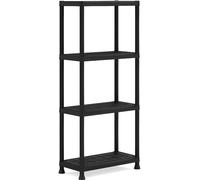 Etagere modulable KETER - Noir - 60 x 30 x 135 cm - 4 tablettes résistantes a l'humidité