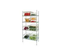 Etagère Modulaire - 4 Niveaux - Profondeur 460 mm - Vogue - 1525 mm inox