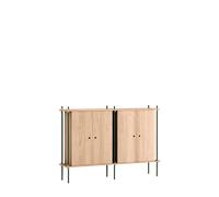 Étagère MOEBE Double Chêne/Pin Vert